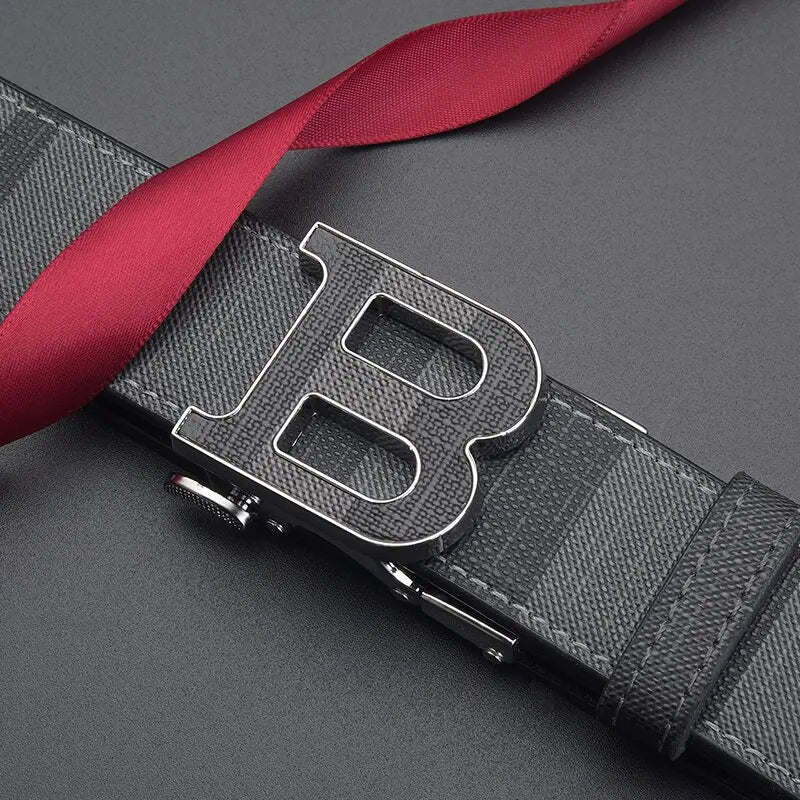 DRAVEN — Luxury Leather Belt Men High Quality Metal Buckle