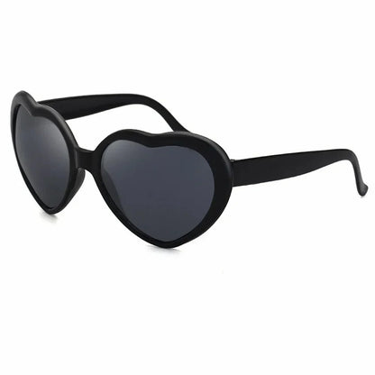 Light-Reactive Heart Sunglasses – Color-Changing Love Shades