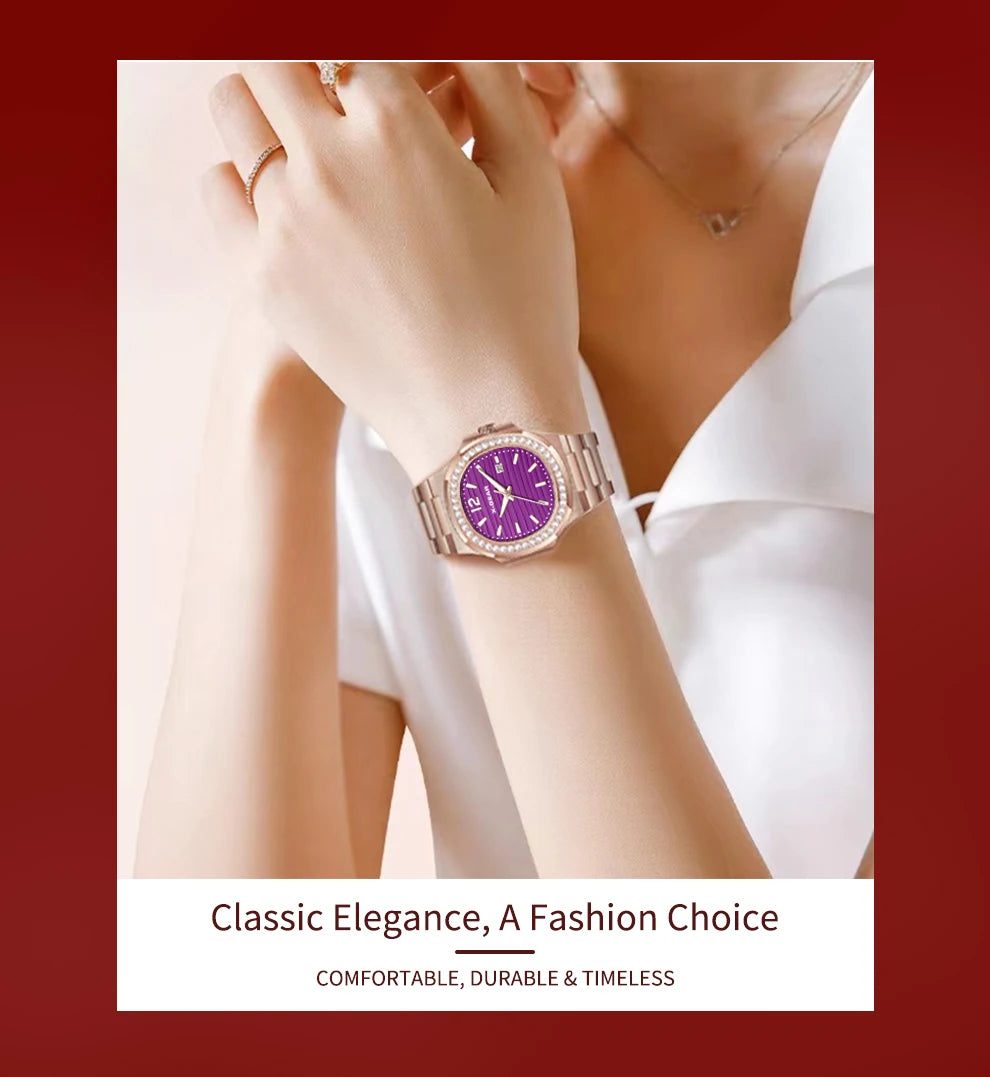 Women’s Retro Silver Watch – Oversized Dial & Stainless Steel Design – Elegant Men's Accessory | Accessorio Uomo Elegante