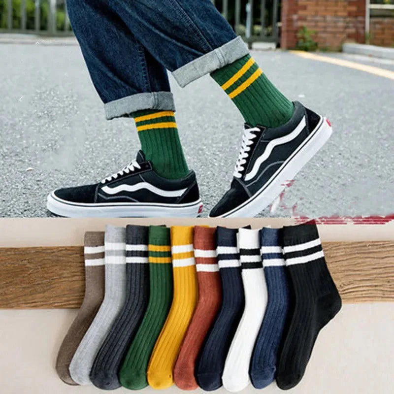 DRAVEN — 5 Pairs Vintage Sport Socks for Men – Warm & Trendy