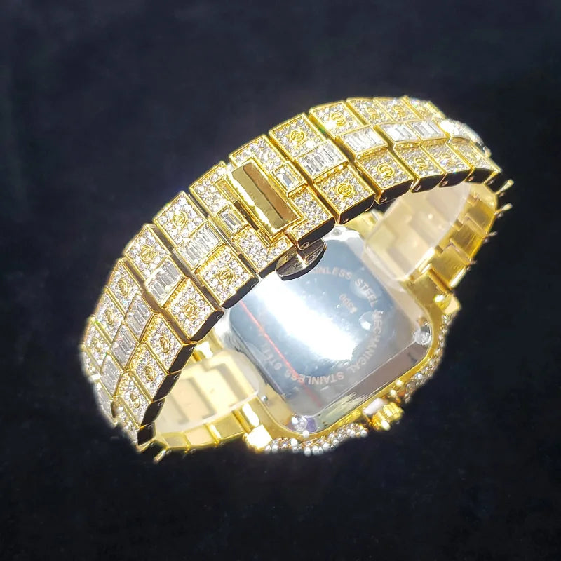 DRAVEN — Vivid Square – 2025 Men’s Colorful Crystal Square Watch for Party Style