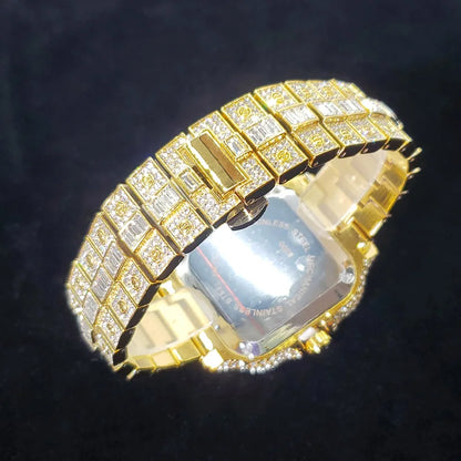 Vivid Square – 2025 Men’s Colorful Crystal Square Watch for Party Style – Elegant Men's Accessory | Accessorio Uomo Elegante