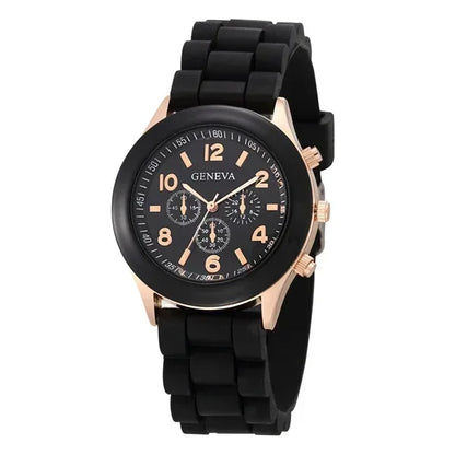 Modern Muse – 2025 Women’s Luxury Silicone Strap Watch