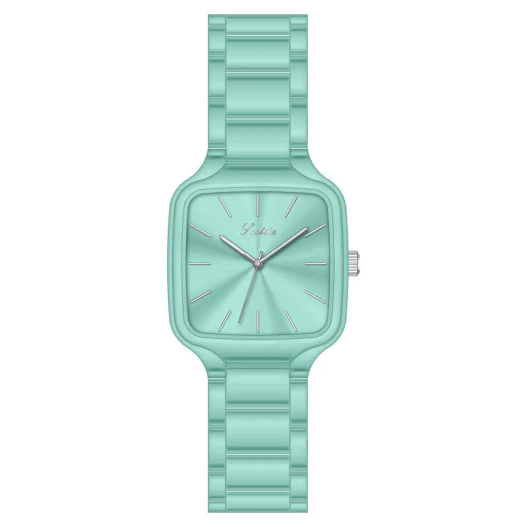 DRAVEN — Contemporary Grace – Women’s Square Alloy Watch 2025 Edition