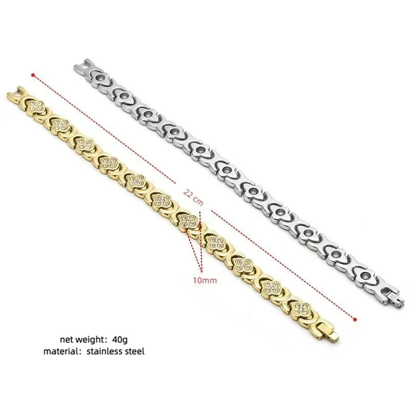 DRAVEN — Four-Leaf Clover Diamond Bracelet