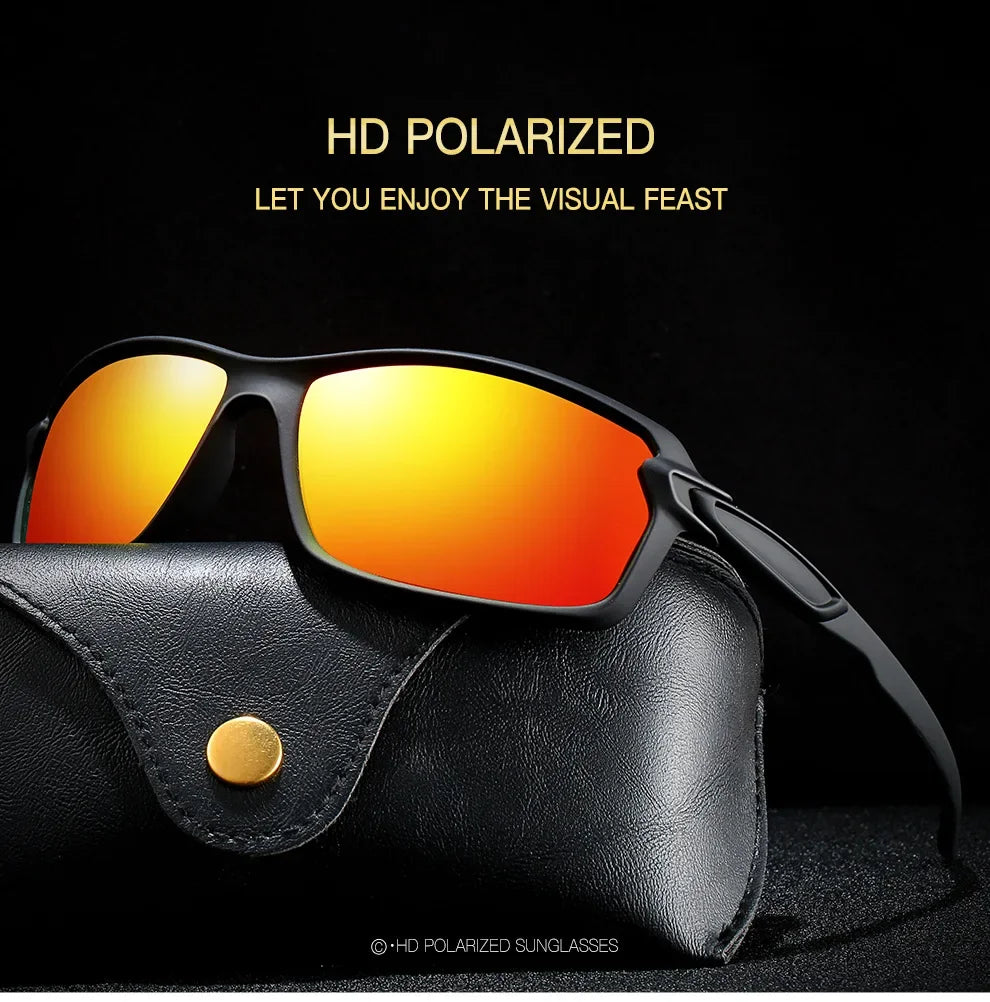 DRAVEN — Polarized Sport Sunglasses – Iridescent Windproof Design