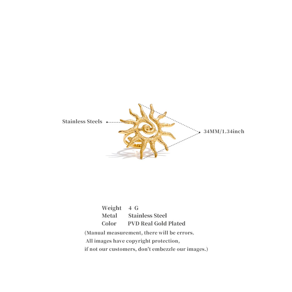 18k gold sun adjustable – Elegant Men's Accessory | Accessorio Uomo Elegante