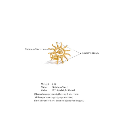 18k gold sun adjustable – Elegant Men's Accessory | Accessorio Uomo Elegante