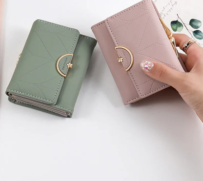 PU Leather Trifold Wallet Women Summer 2025 Design – Elegant Men's Accessory | Accessorio Uomo Elegante