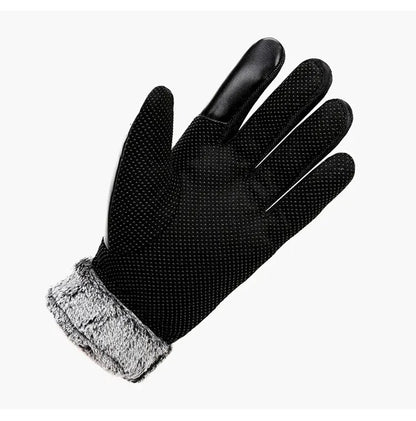 Winter Leather Gloves – Touchscreen Waterproof Design