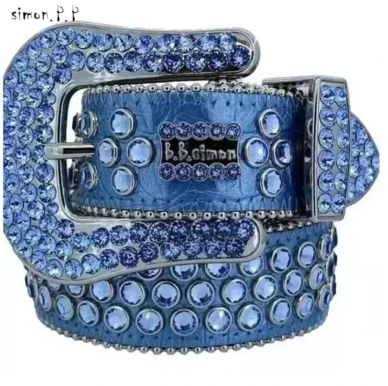 DRAVEN — Skull Studded Belt Unisex Punk Rock Gothic Style