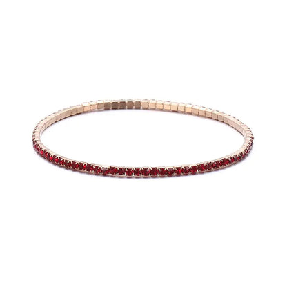 Colorful Rhinestone Elastic Bracelet – Elegant Men's Accessory | Accessorio Uomo Elegante