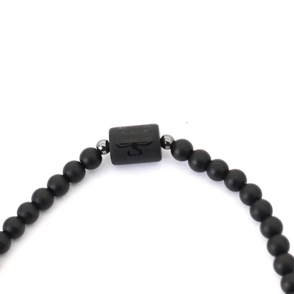 12 Constellations Black Onyx Necklace – Stainless Steel Zodiac Jewelry for Men – Elegant Men's Accessory | Accessorio Uomo Elegante