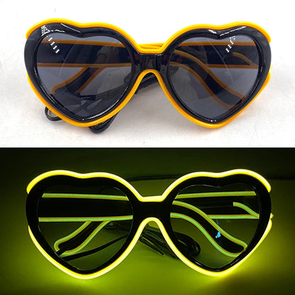 Neon Glow Party Sunglasses – LED Light-Up Style