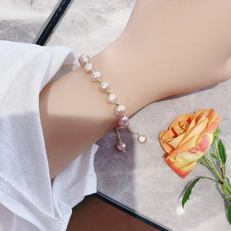 DRAVEN — Baroque Pearl Beaded Bracelet