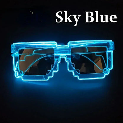 Glow-in-the-Dark LED Sunglasses – Mosaic Party Style