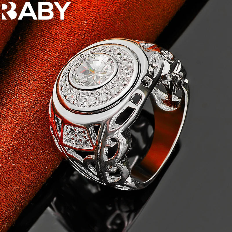 DRAVEN — Large Zircon Sterling Silver Ring