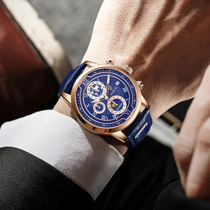 Defining Elegance – Men’s Business Quartz Watch with Luminous Waterproof Design – Elegant Men's Accessory | Accessorio Uomo Elegante