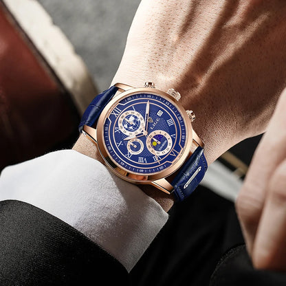 Defining Elegance – Men’s Business Quartz Watch with Luminous Waterproof Design – Elegant Men's Accessory | Accessorio Uomo Elegante