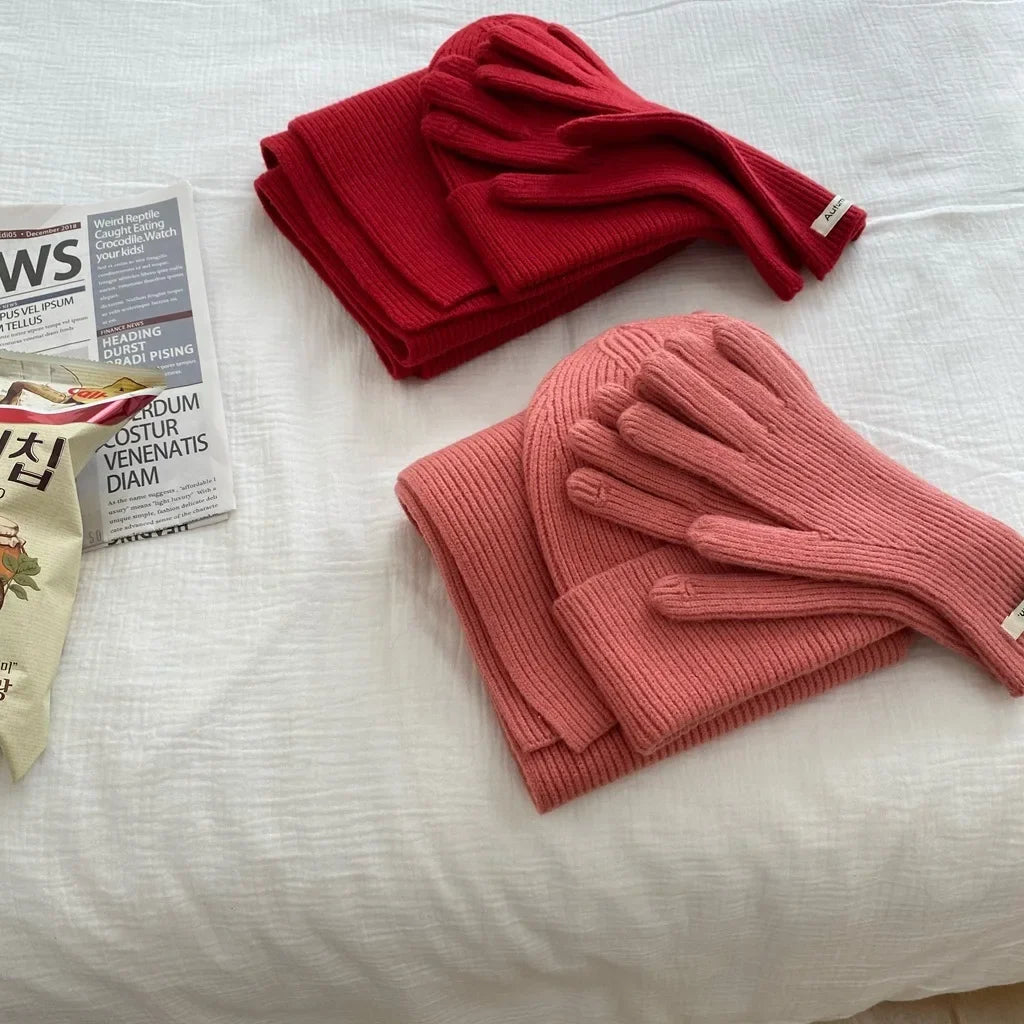 DRAVEN — 2025 Women’s Winter Set – Warm Hat & Scarf Combo