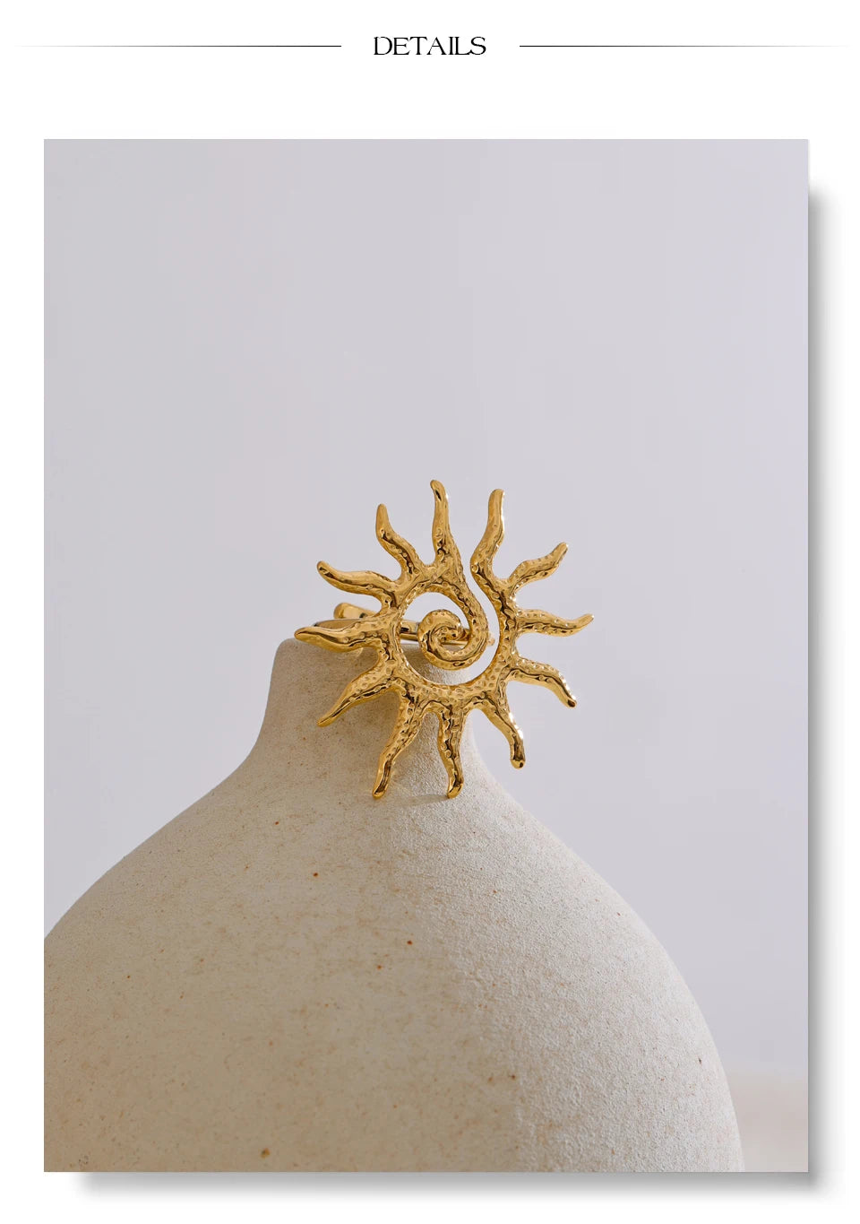 DRAVEN — 18k gold sun adjustable