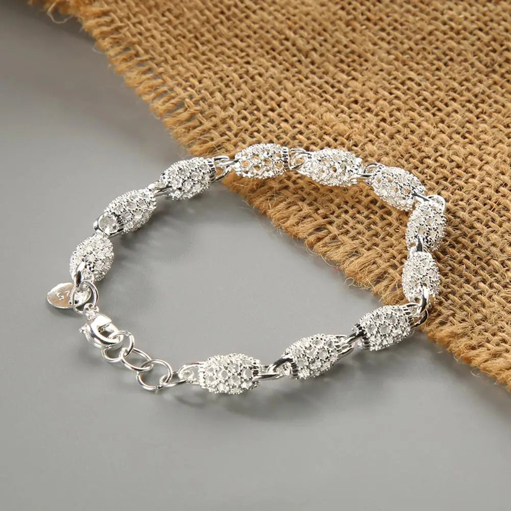 Draven Frosted Link Bracelet – Elegant Men's Accessory | Accessorio Uomo Elegante