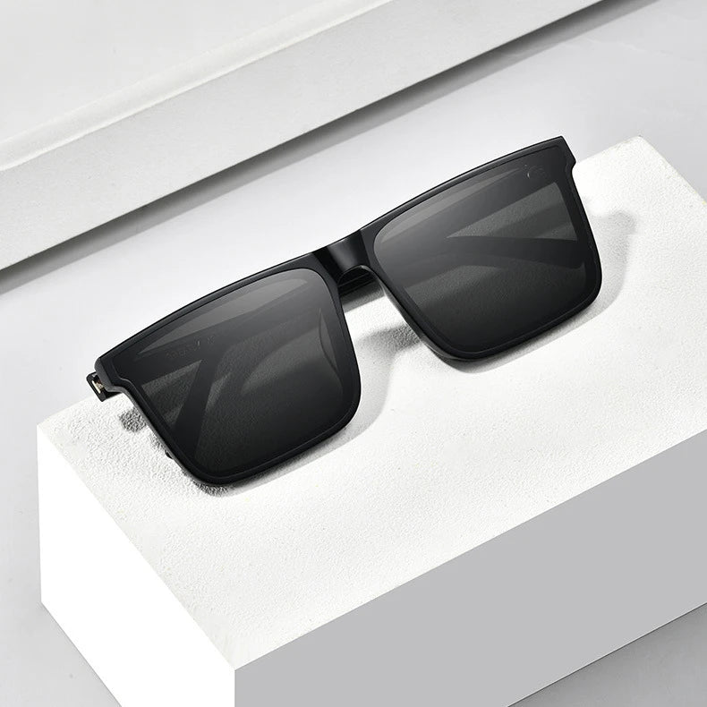 Fashion Square Sunglasses – Classic Vintage Design – Elegant Men's Accessory | Accessorio Uomo Elegante