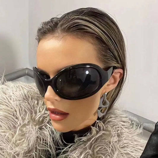 DRAVEN — Oversized Irregular Sunglasses – Y2K Gothic Street Luxury Eyewear — Sunglasses | DRAVEN