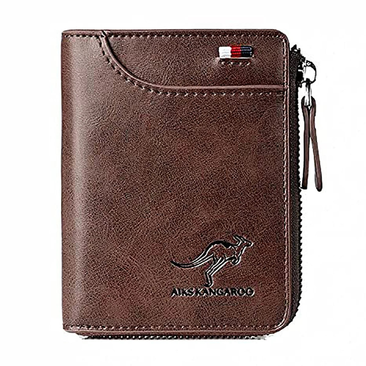 DRAVEN — Leather Business Wallet Men RFID Zipper Card Holder