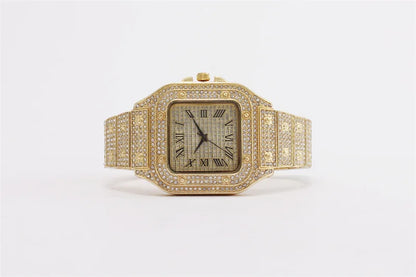 Frozen Legacy – 2025 Unisex Crystal Diamond Watch – Elegant Men's Accessory | Accessorio Uomo Elegante