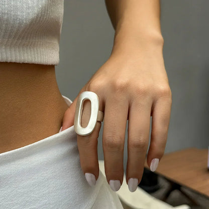 Luxury Irregular Geometric Ring