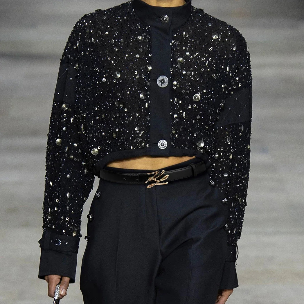 DRAVEN — Women's PU Leather Belt Linear Letter Alloy Buckle