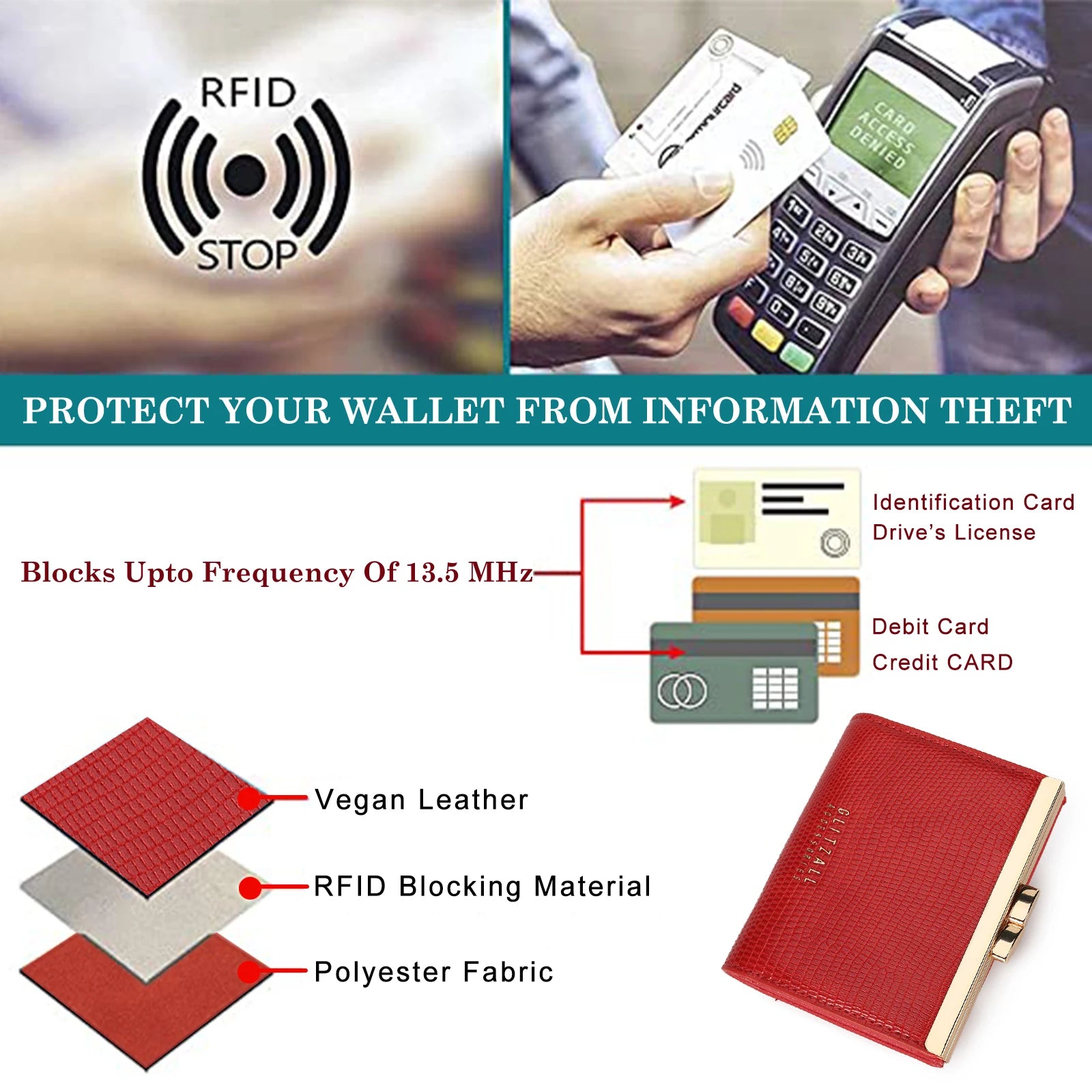 Elegant Luxury Wallet Women Classic Purse Design – Elegant Men's Accessory | Accessorio Uomo Elegante