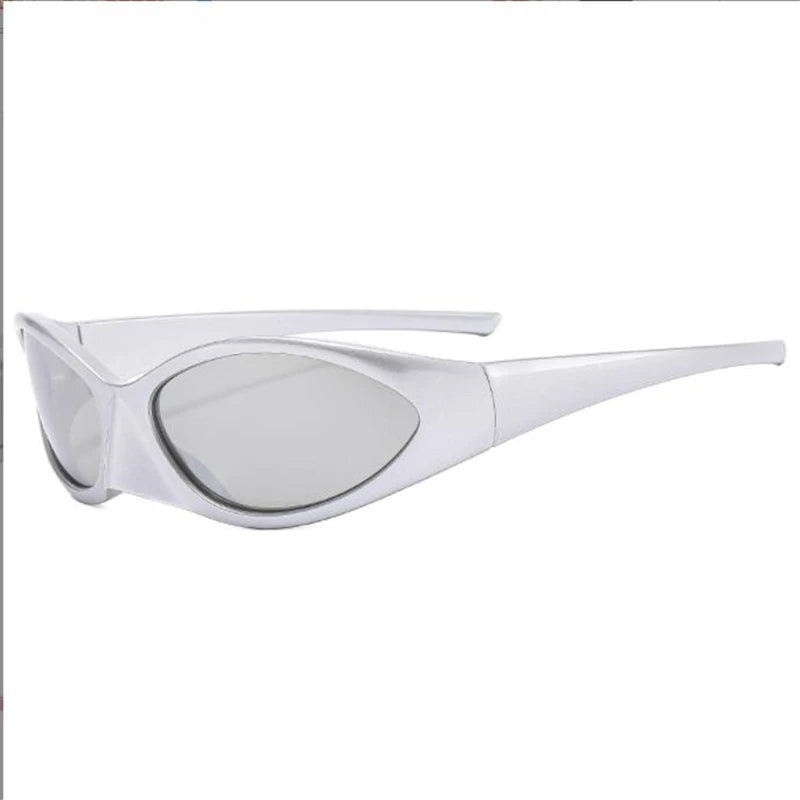 DRAVEN — Burgundy Cat Eye Sunglasses – Reflective Punk Luxury Shades