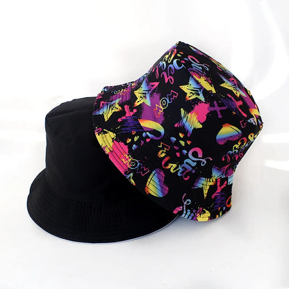 Graffiti Reversible Bucket Hat – Unisex Street Style