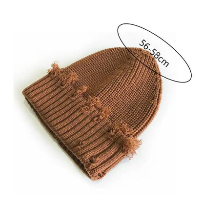 Broken Brim Knit Beanie – Unisex  Winter Style