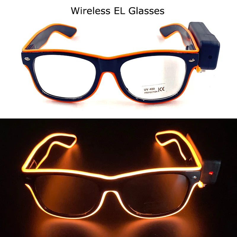 DRAVEN — Wireless LED Glow Sunglasses – Carnival Party Style