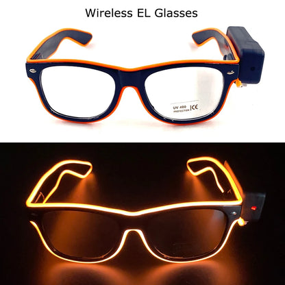 Wireless LED Glow Sunglasses – Carnival Party Style