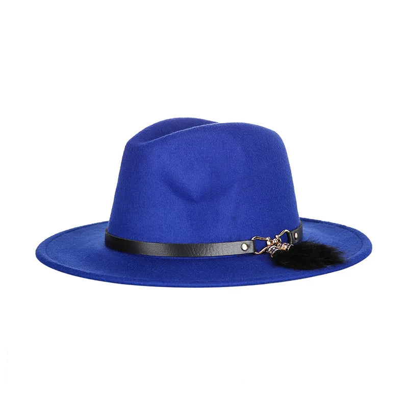 DRAVEN — 2025 Classic Fedora Hat – Unisex Wool Blend Jazz Style