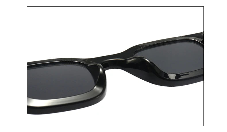 DRAVEN — Small Rectangle Sunglasses – Thick Frame Unisex Design