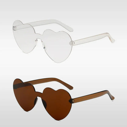 Red Heart Sunglasses – Designer Retro Cat Eye Y2K Shades – Elegant Men's Accessory | Accessorio Uomo Elegante