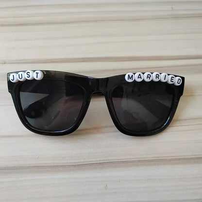 Just Married Sunglasses – Bride & Groom Honeymoon Couple Shades – Elegant Men's Accessory | Accessorio Uomo Elegante