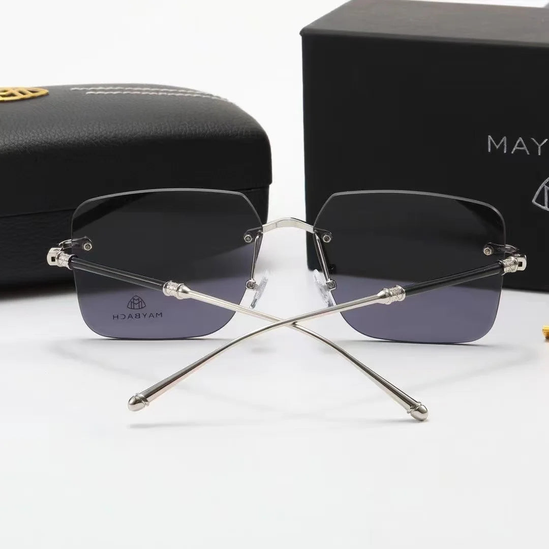 Frameless Luxury Sunglasses – High-End Car Style – Elegant Men's Accessory | Accessorio Uomo Elegante