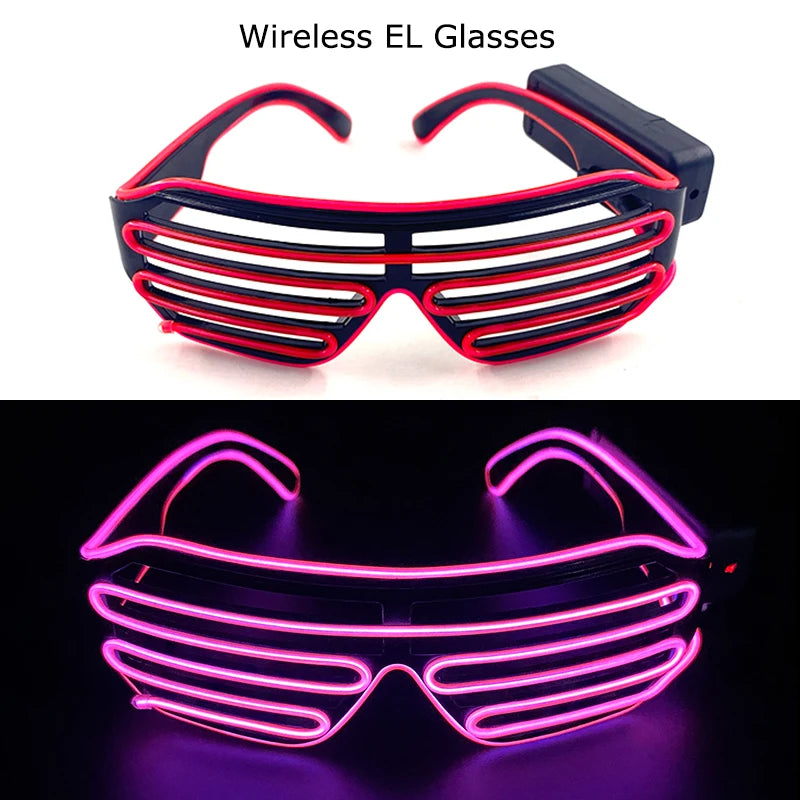 DRAVEN — Wireless LED Glow Sunglasses – Carnival Party Style