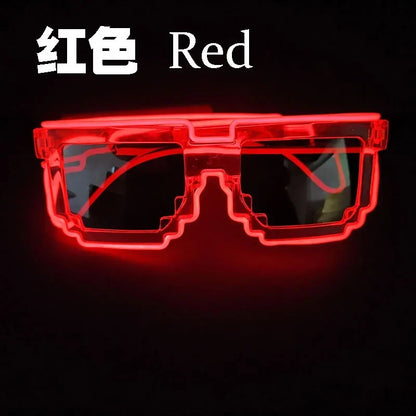LED Mosaic Glow Sunglasses – Party Flash Style