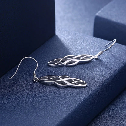 Elegant Sterling Silver Hook Earrings