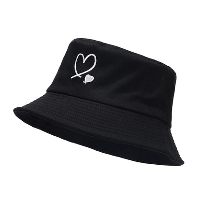 Love Embroidered Bucket Hat – Unisex Summer Street Style