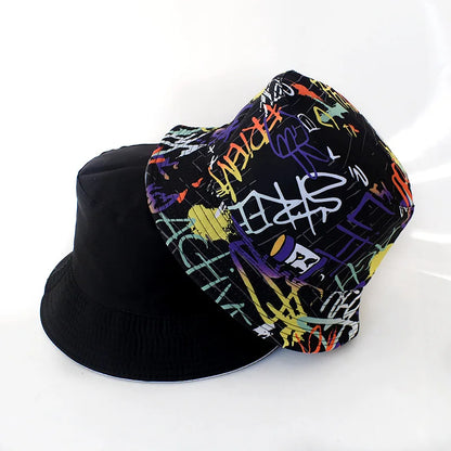 Graffiti Reversible Bucket Hat – Unisex Street Style