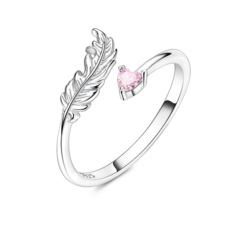 DRAVEN — Blue Zircon Butterfly Silver Ring