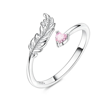 Blue Zircon Butterfly Silver Ring